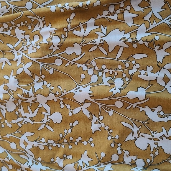 Lori Goldstein LOGO Tunic Size 1X Printed Rayon Long Sleeve Yellow Floral - Picture 10 of 10